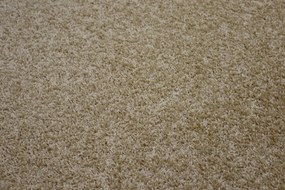 Vopi koberce Kusový koberec Color shaggy béžový kvietok - 120x120 kvietok cm