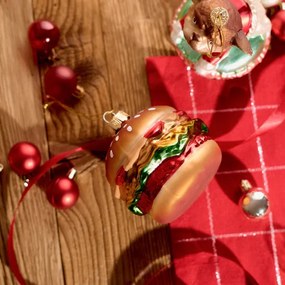 Vianočná ozdoba GLASSO burger 715082