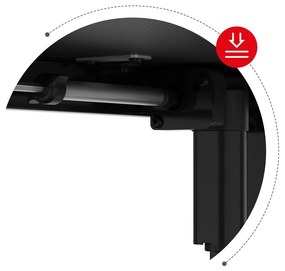 Elektricky nastaviteľný PC stolík Hyperion 7.9 (čierna). Akcia -19%. Vlastná spoľahlivá doprava až k Vám domov. 1087523