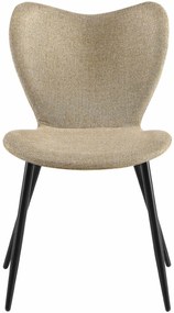 Jedálenská stolička Maika látka - sivohnedá