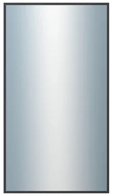 DANTIK - Zrkadlo v rámu, rozmer s rámom 50x90 cm z lišty Hliník čierna (7269021)
