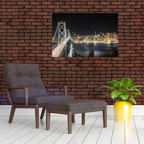 Obraz Brooklynského mostu a New Yorku (90x60 cm)