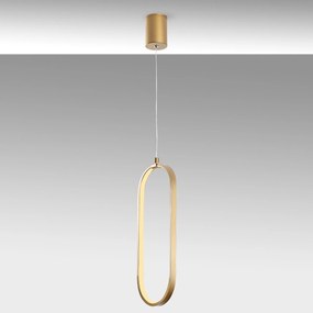 Závěsný LED lustr Can zlatý