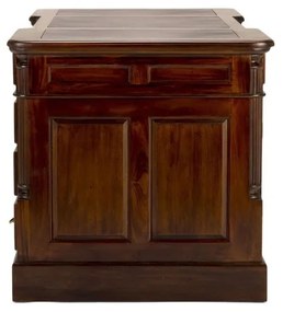 furniture-nabytek.cz - Masívny písací stôl Cambridge z mahagónu, lakovaný, hnedý – 160×80×80 cm