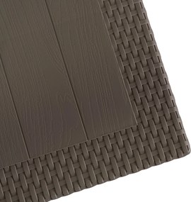 Záhradný stôl Fargo 119,5 cm hnedý
