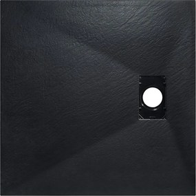 Besco Štvorcová sprchová vanička z SMC kompozitu VEXO BLACK SQ 80x80 (90x90) BESCO-Rozmery: 80x80