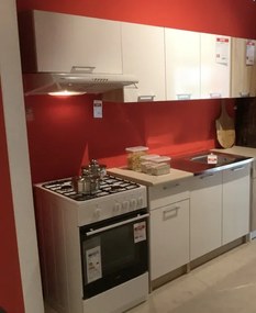 Kuchynský blok Irma, Dub Sonoma/biely vysoký lesk