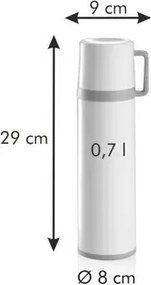 Tescoma Termoska s hrnčekom CONSTANT CREAM 0,7 l, nerez , 0,7 l