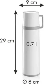 Tescoma Termoska s hrnčekom CONSTANT CREAM 0,7 l, nerez , 0,7 l
