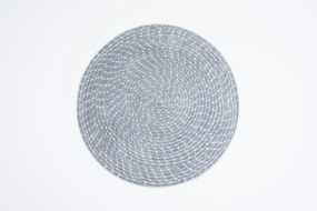 TA Koberec 250654W BARI PRINT Sivý Okrúhly Rozmer: 120x120 cm