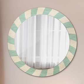 Okrúhle ozdobné zrkadlo Retro pastelový vzor fi 70 cm