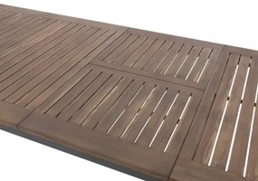 Doppler EXPERT WOOD Plus - záhradná hliníková sedacia súprava 6+1