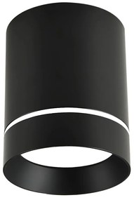 CLX Moderné stropné svietidlo EMILIA-ROMAGNA, 1xGU10, 15W, 10,5x7,9cm, čierna