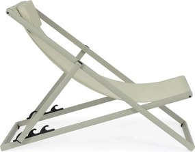 Taupe kovové záhradné ležadlo Taylor – Bizzotto