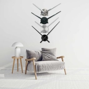 Moderné dizajnové nástenné hodiny | SENTOP CLOCK-HANDS-LARGE-METAL