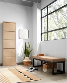 Prútený úložný box s bielym detailom La Forma Woody