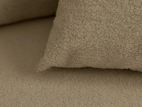 Rozkladacia obojstranná sedacia súprava do L SMART BOUCLE 232x143 cm, tmavobéžová