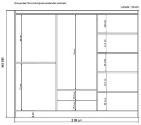 Šatníková skriňa Larissa 006 (biela). Vlastná spoľahlivá doprava až k Vám domov. 1088907