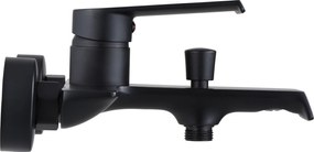 Rea Hass, vaňová batéria s ručnou sprchovou súpravou, čierna matná, REA-B9967