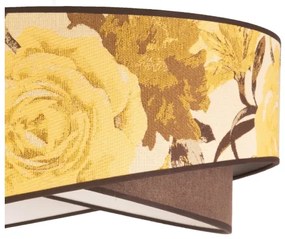 Duolla - Luster na lanku ROYAL 1xE27/40W/230V pr. 50 cm žltá