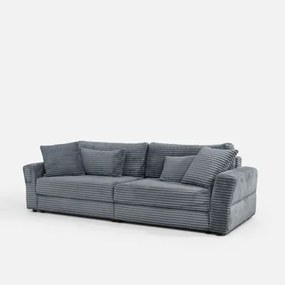 Rozkladacia 4-miestna pohovka NOEMI sivá