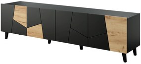 Cama TV stolík Etna - čierna/dub