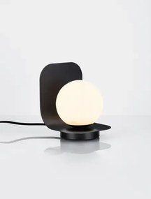 LED čierna stolná lampa Kamen