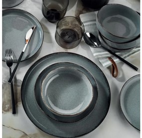 24-dielna jedálenská súprava, modrá, porcelán