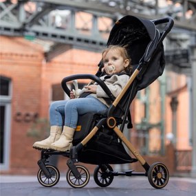 Športový kočík Milan 35 čierny / zlatý