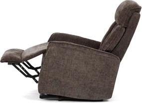 Polohovacie kreslo hnedé, elektrické TV-H9727 BR2