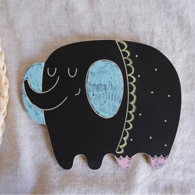 Drevená kriedová tabuľa slon Jacob