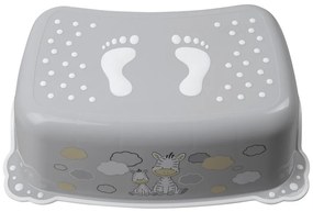 BISK Erga 4 KIDS, detské protišmykové stúpadlo do kúpeľne Zebra, šedá, ERG-08319