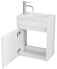 Nástenná skrinka s umývadlom Houseland Mavon 40 cm biela