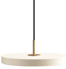 Krémovobiele LED závesné svietidlo so stmievačom s kovovým tienidlom ø 31 cm Asteria Plus Mini – UMAGE