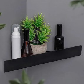 Rea Rea, kúpeľňová polica 285x145x40 mm, SF07, čierna matná, REA-06012