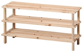 Kesper 69723 Botník s 3 policami, svetlá, 77 x 40 x 26 cm