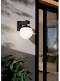 Eglo 900669 - Vonkajšie nástenné svietidlo BUFALATA 1xE27/40W/230V čierna IP44