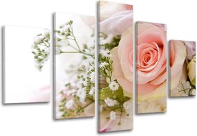 Obraz na stenu 5 dielny KVETY XOBKV134E50 - 150x100 cm
