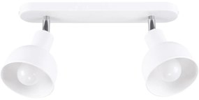 Sollux SL.1314 - Bodové svietidlo ELBA 2xE27/15W/230V biela