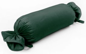 Biante Zamatový vankúš valec bonbon Velvet Prémium SVP-040 Lesná zelená 15x40 cm