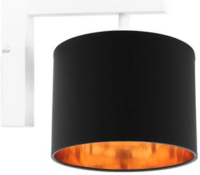 Nástenné svietidlo Shade, 1x textilné tienidlo (výber zo 4 farieb), (výber z 3 farieb konštrukcie), g