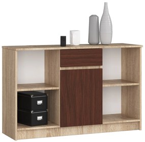 Komoda Briar  (dub sonoma + wenge). Vlastná spoľahlivá doprava až k Vám domov. 1069834