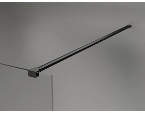 Mexen Lunar sprchová stena pravá 80 x 200 cm, 8mm číre sklo, čierna matná, 830-080-000-70-00-P