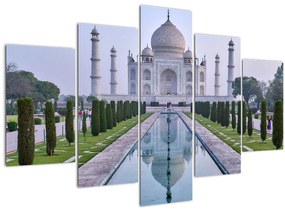 Obraz - Taj Mahal za východu slnka (150x105 cm)
