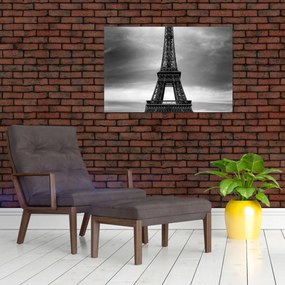 Obraz - Ružové auto v Paríži (90x60 cm)
