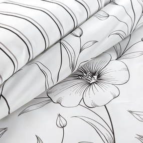 SATÉNOVÉ OBLIEČKY SPRING33 200X220 CM, 2 KS 70X80 CM KVETY