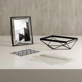 Čierny kovový rámček stojací/na stenu 23x18 cm Prisma – Umbra