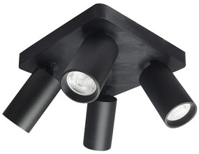 Rabalux 73084 - Bodové svietidlo YORLI 4xGU10/7W/230V čierne