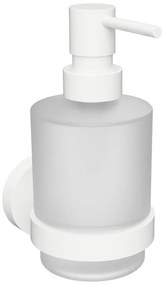 Sapho Sapho, X-ROUND WHITE dávkovač mydla 200ml, mliečne sklo, biela mat, XR103W