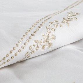 MAKOSATÉNOVÉ OBLIEČKY REINA53 160X200 CM, 2 KS 70X80 CM BIELE